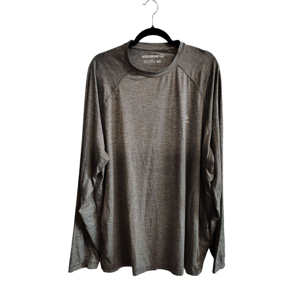 Wolverine Men's XXL Gray Long Sleeve‎ Performance Tee